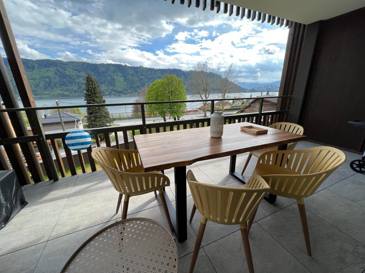 Ferienwohnung Mit Seeblick - Ossiacher See Gerlitzen Sattendorf Exteriör bild