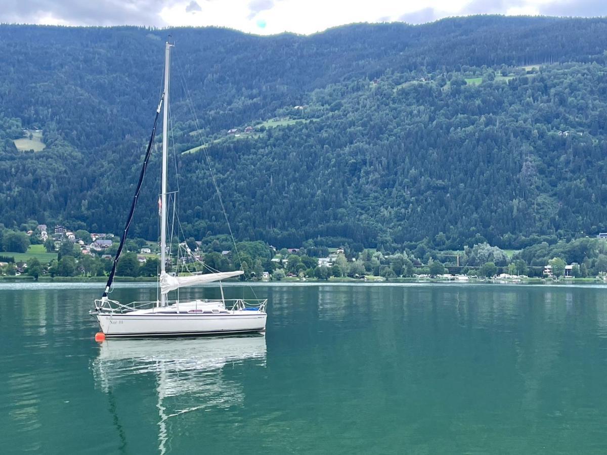 Ferienwohnung Mit Seeblick - Ossiacher See Gerlitzen Sattendorf Exteriör bild