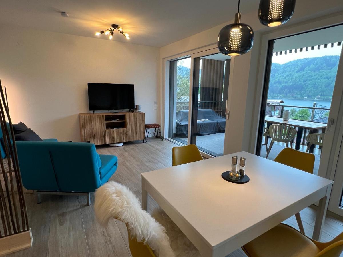 Ferienwohnung Mit Seeblick - Ossiacher See Gerlitzen Sattendorf Exteriör bild